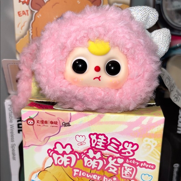 Baby Three Flower Hair Ring ( Revealed pink bunny) - Picture 5 of 8